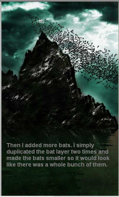 Creation of Mountain of Bats: Step 7